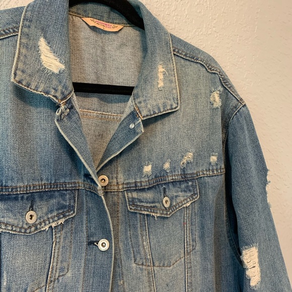 Highway Jeans Denim Jacket Painted & Distressed L - Picture 4 of 16